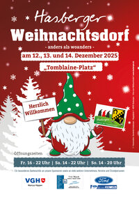 Flyer Hasberger Weihnachtsdorf 2025