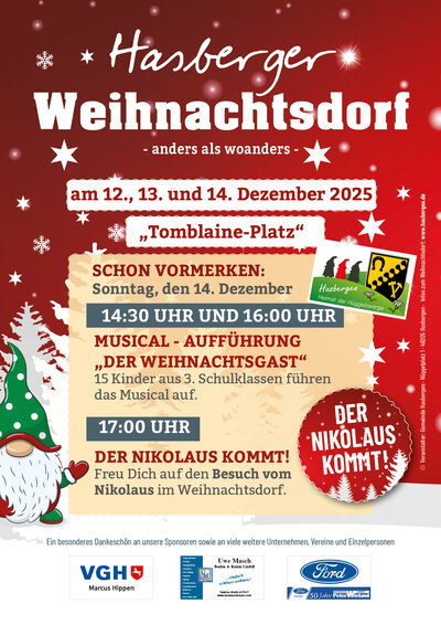 Programm Hasberger Weihnachtsdorf 2025