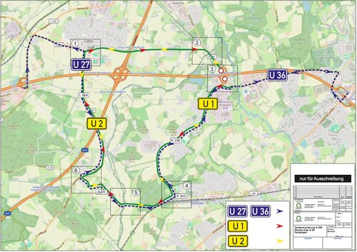 Umleitung 20./21. Oktober 2025 - © Landkreis Osnabrück Umleitung 20./21. Oktober 2025