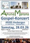 Plakat Gospelkonzert am 28