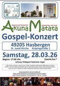 Plakat Gospelkonzert am 28