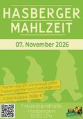 Hasberger Mahlzeit 2027 Plakat