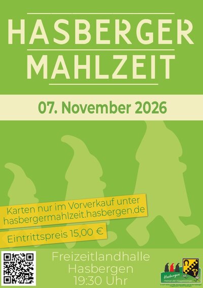 Hasberger Mahlzeit 2027 Plakat