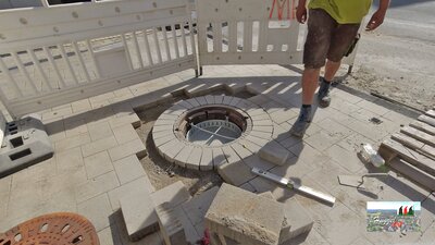 Pflasterarbeiten Schacht